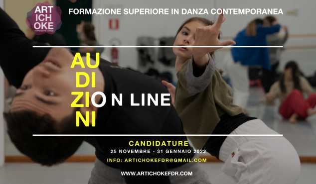 ARTICHOKE Formazione Superiore in Danza Contemporanea Audition on line 