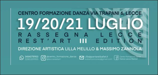 Formazione Danza Estate 24 Rassegna Lecce Rest'Art