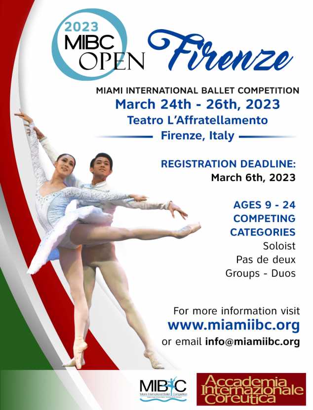 Miami International Ballet Competition in Firenze