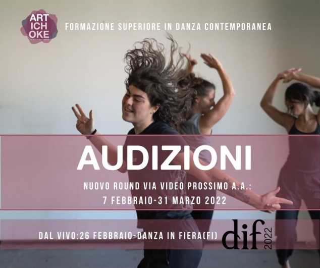  Audizioni 2022/ Artichoke Formazione Superiore in Danza Contemporanea