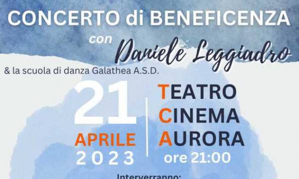 Concerto di Beneficenza con Daniele Leggiadro