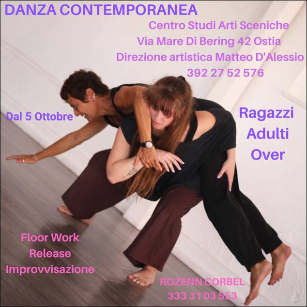  Danza Contemporanea con la danzatrice, coreografa e formatrice Rozenn Corbel