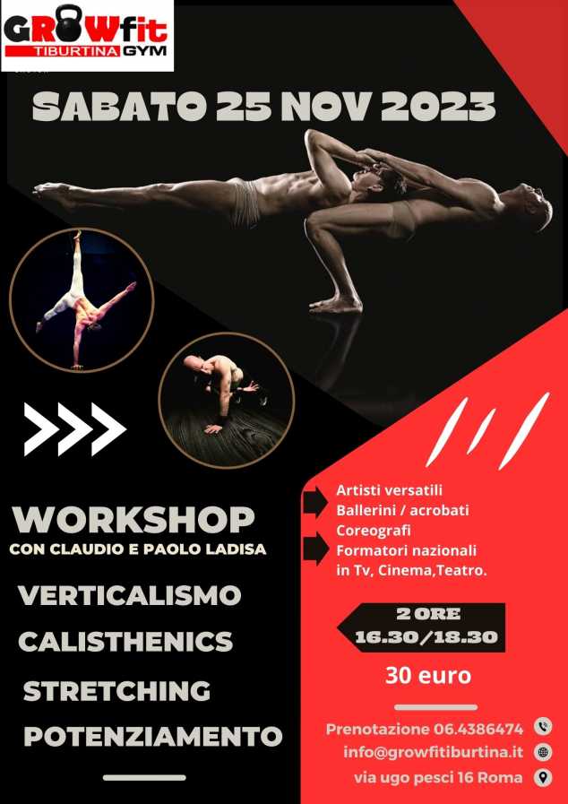 Workshop 25 novembre 2023 con Claudio e Paolo Ladisa