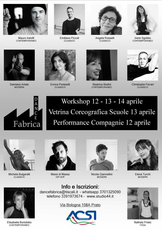 Dance Fabrica 2024 - Workshop, Vetrina Coreografica e Performance Compagnie